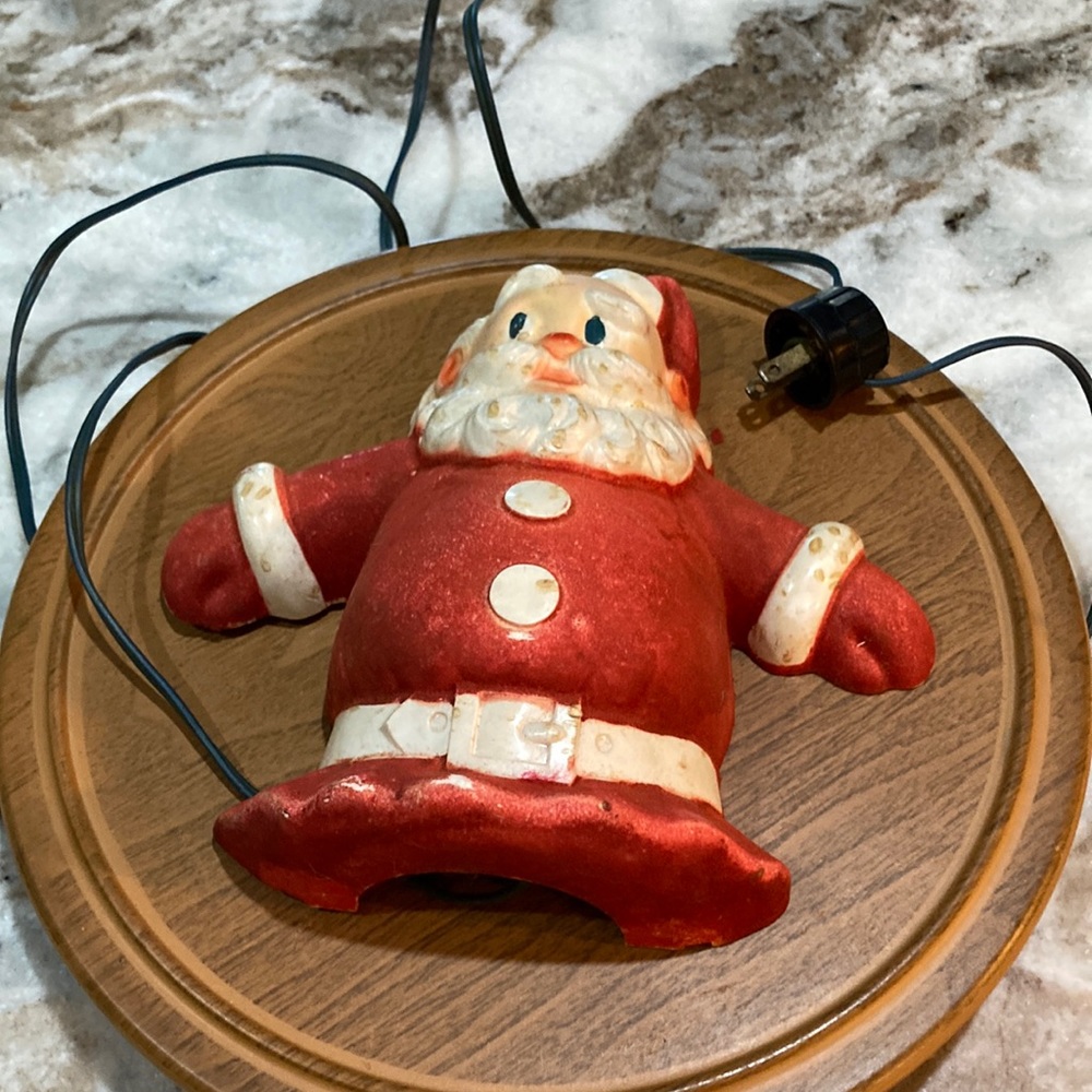Vintage Light up Santa